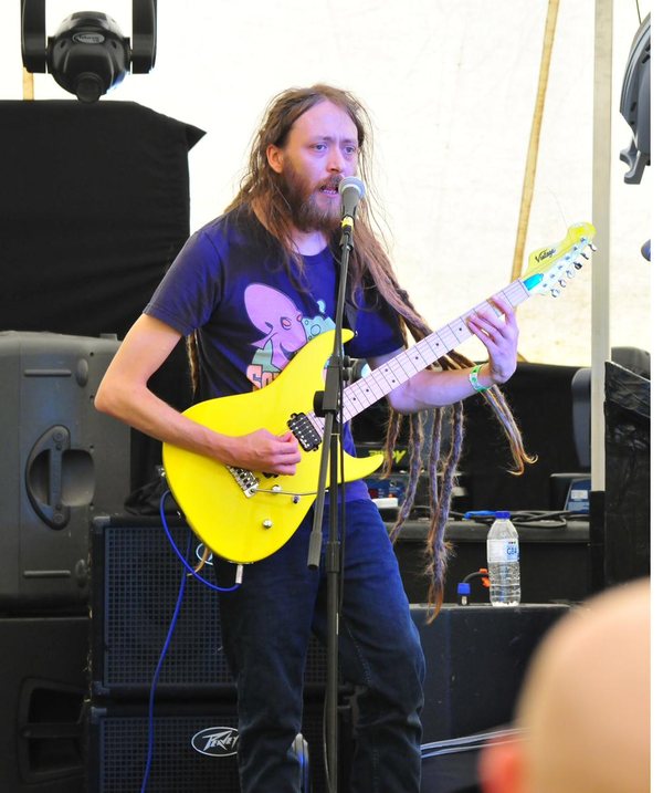 Yellow guitar